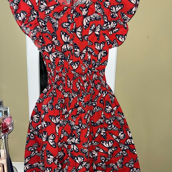 kate spade red butterfly dress Footwear News
